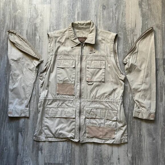 Lauren Ralph Lauren Sarfari Vest Jacket US-67 With Removable Sleeves Size Large - Picture 7 of 8